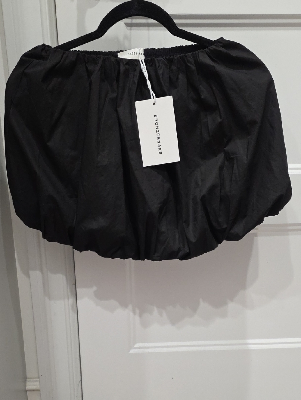 Witchery Black Bubble Skirt with Elastic Waist